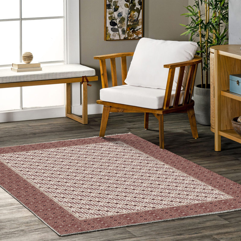 Tapis rectangulaire Wasiq avec envers antidérapant, Tapis de couloir 2 pi 8 po x 6 pi 7 po