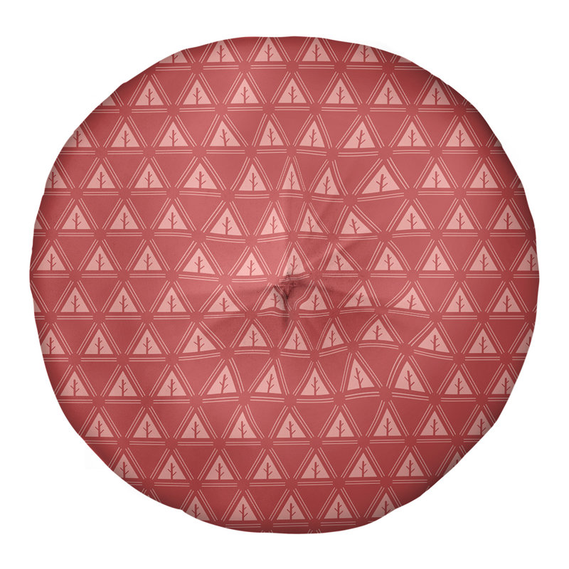 Coussin Theo Nath, 26 po x 26 po, Rouge foncé