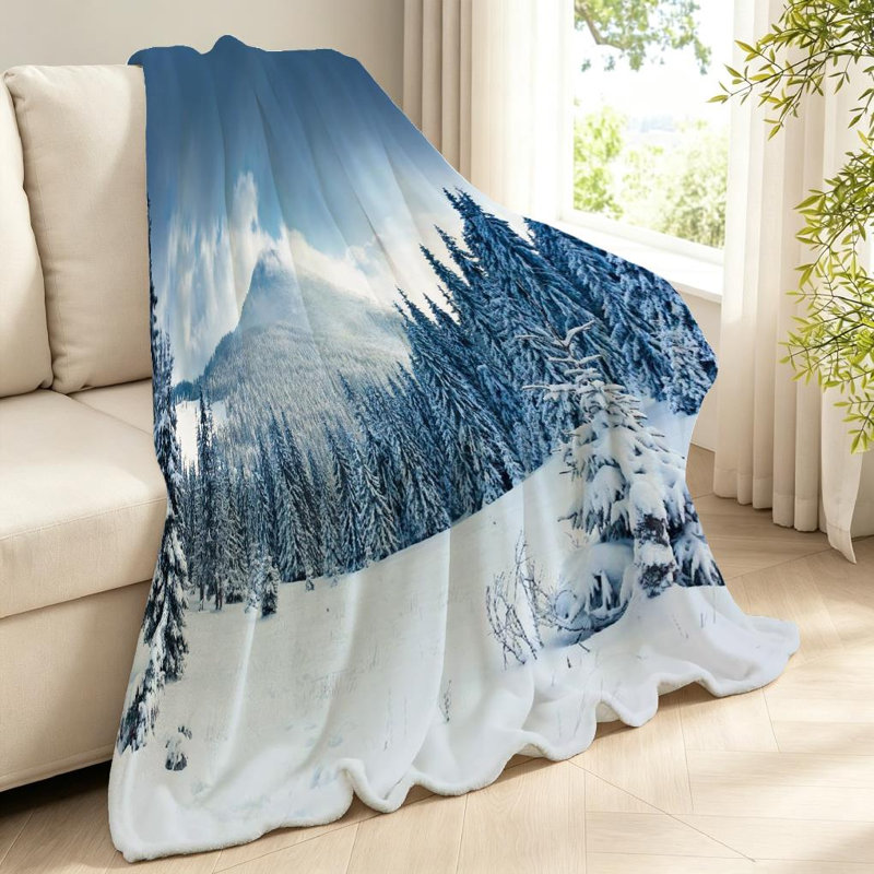 Jeté en molleton blanc ultra doux, Throw 40" x 50"