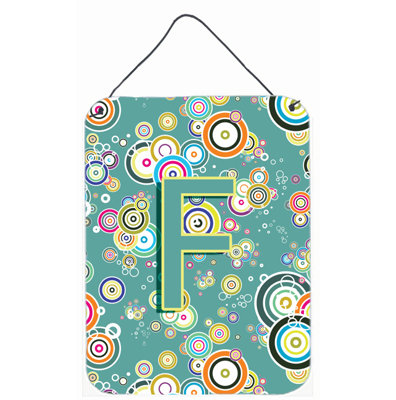 Letter Circle Initial Alphabet by Denny Knight Graphic Art Plaque