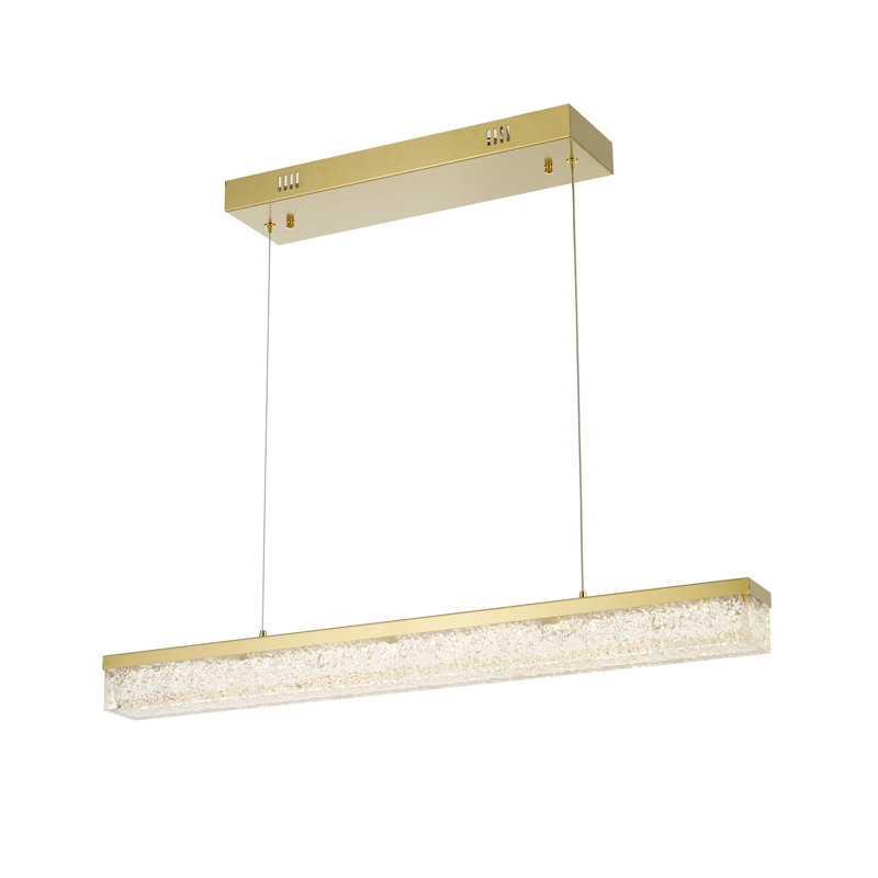 Luminaire suspendu, 3" H x 47.2" W x 3" D