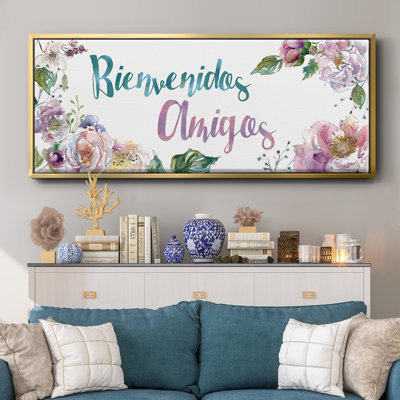 Bienvenidos Amigos- Framed Canvas