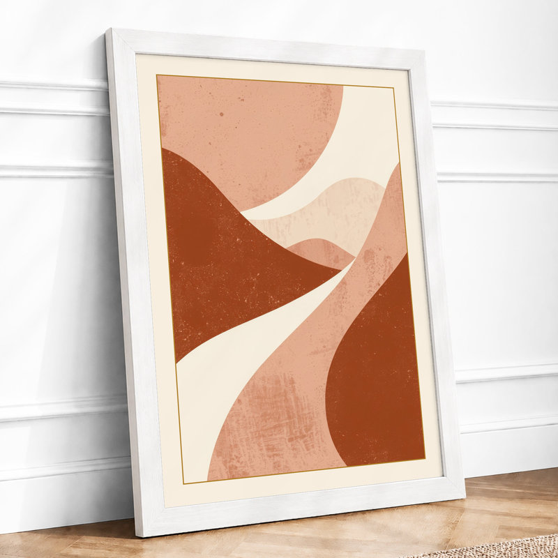 Earth Forms Abstract - Print, A2 - 59.4 x 42.0 cm, White
