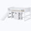 Lit mezzanine en bois massif
