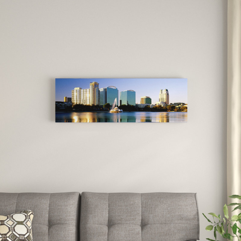 « orlando, floride », reproduction de photo sur toile, H 16 po x l 48 po x P 1,5 po, Cadre noir