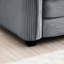 Velours côtelé gris confortable pour diverses pièces, coussins de haute qualité et salon amovible de 3 pièces, avec une conception ergonomique en tissu doux