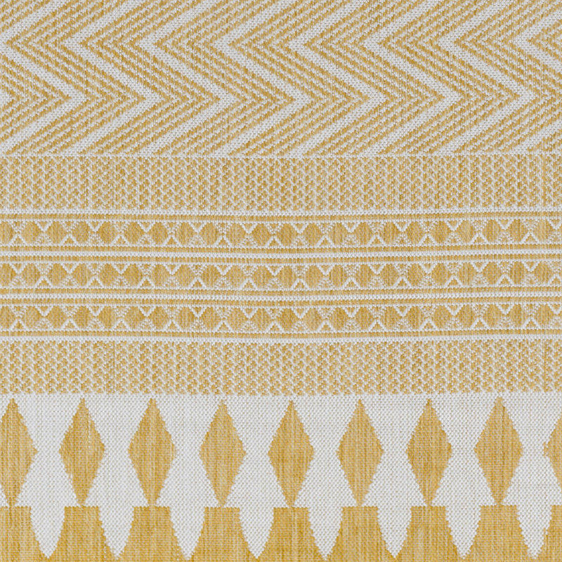 Inkeles Geometric Indoor / Outdoor Rug, Rectangle 6'7" x 9'