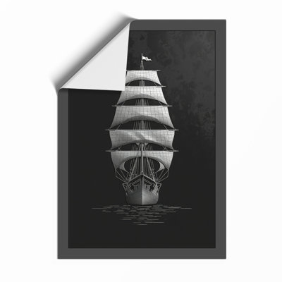 Historic Sailing Vessel Vintage - Framed Print