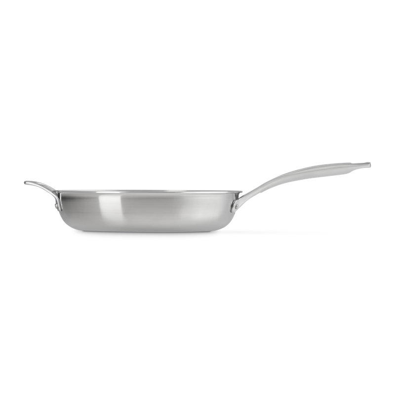Le Creuset Essential Stainless Steel Shallow Round Frying Pan, 11 In.