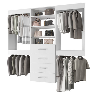 Modular Closet System, Versatile and Customizable Walk-In Design for Efficient Storage and Organization