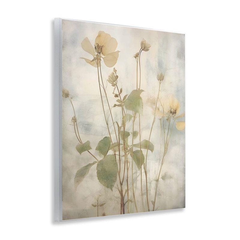 Soft Botanicals Pattern Wall Plaque Art by Lettered and Lined