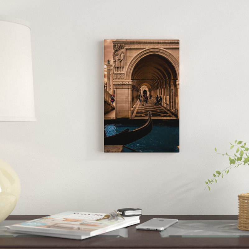 " Palazzo Ducale (Doge's Palace), Venezia " by Enzo Romano, 18" H x 12" W x 1.5" D, Wrapped Canvas, No Mat