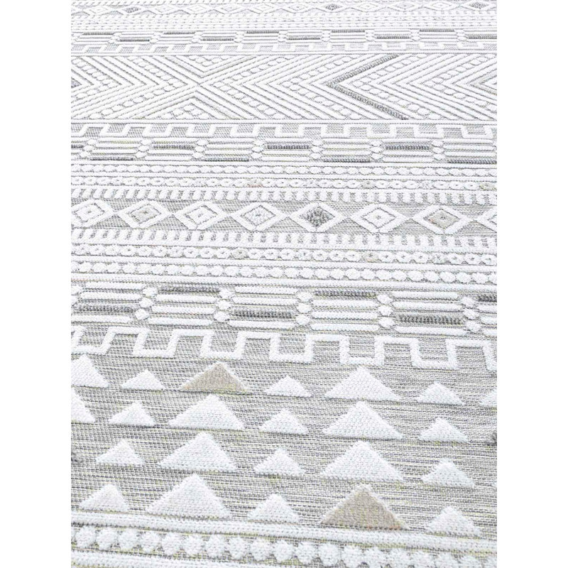 Adar Geometric Shapes Machine Made Indoor / Outdoor Area Rug, Rectangle 5'2" x 7'7"