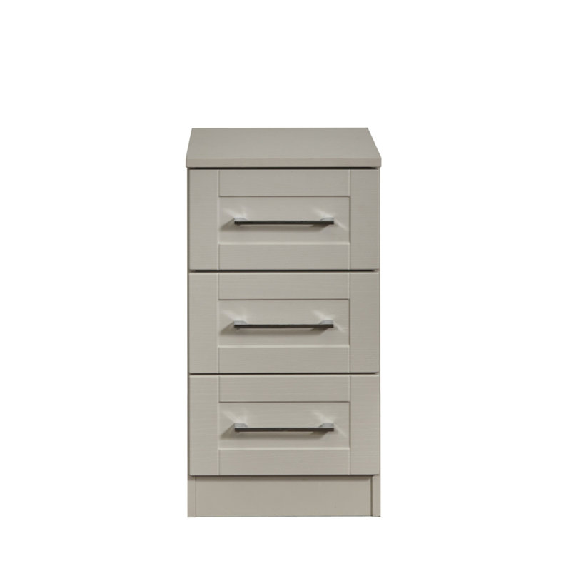 Fully Assembled Slesnick 3 - Drawer Nightstand, Kashmir Ash