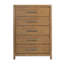 Commode de rangement 5 tiroirs brun clair
