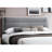 Queen Size Bed With Gray Corduroy Headboard - Underbed Storage Solution Luxury Bedframe Pocket