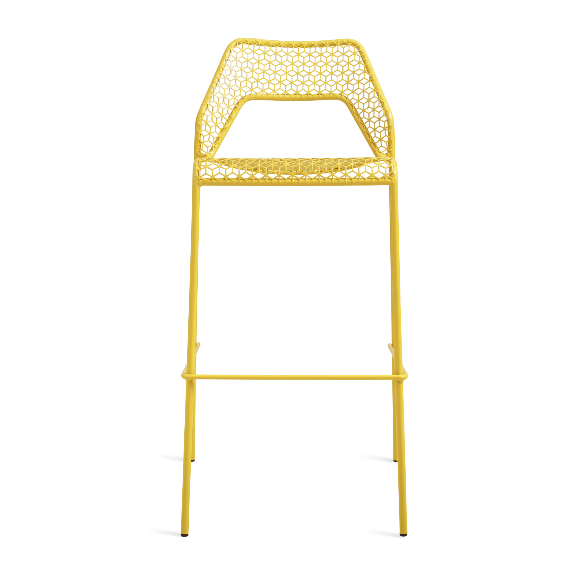 Hot Mesh Outdoor Bar Stool, Bar Stool (30.5" Seat Height), Natural Yellow