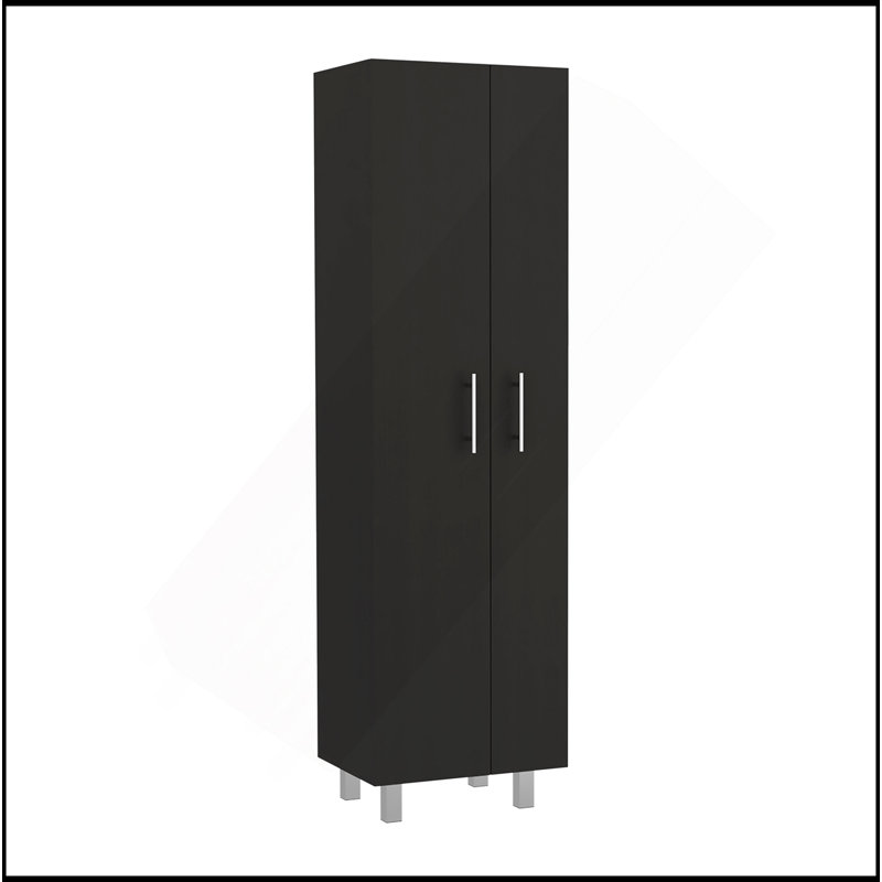 Garde-robe Closet, chambre, noir / blanc, Noir