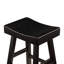 2 tabourets de bar, en bois massif noir, style transitionnel, capacité de poids de 250 lb de 2 tabourets en bois d'hévéa noir, transitionnel, capacité-1537218752