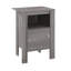 Table d'appoint 14 po x 17,25 po x 24,25 po taupe foncé-1615908978