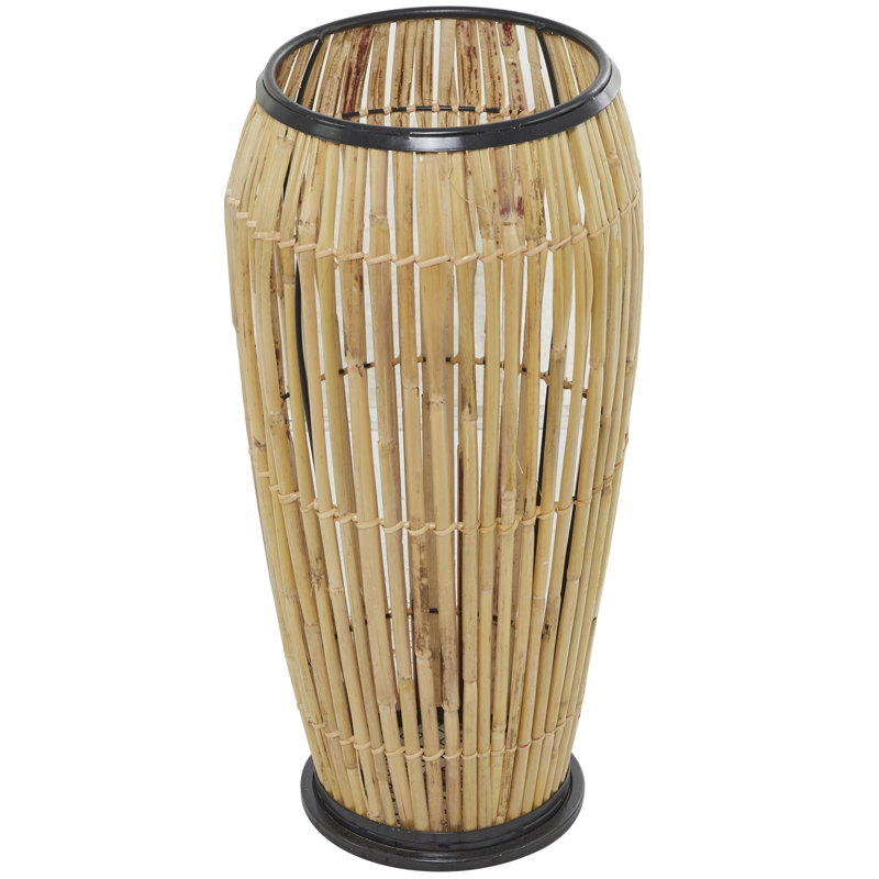 Wood Table Vase, 22.15" H x 11.25" W x 11.25" D