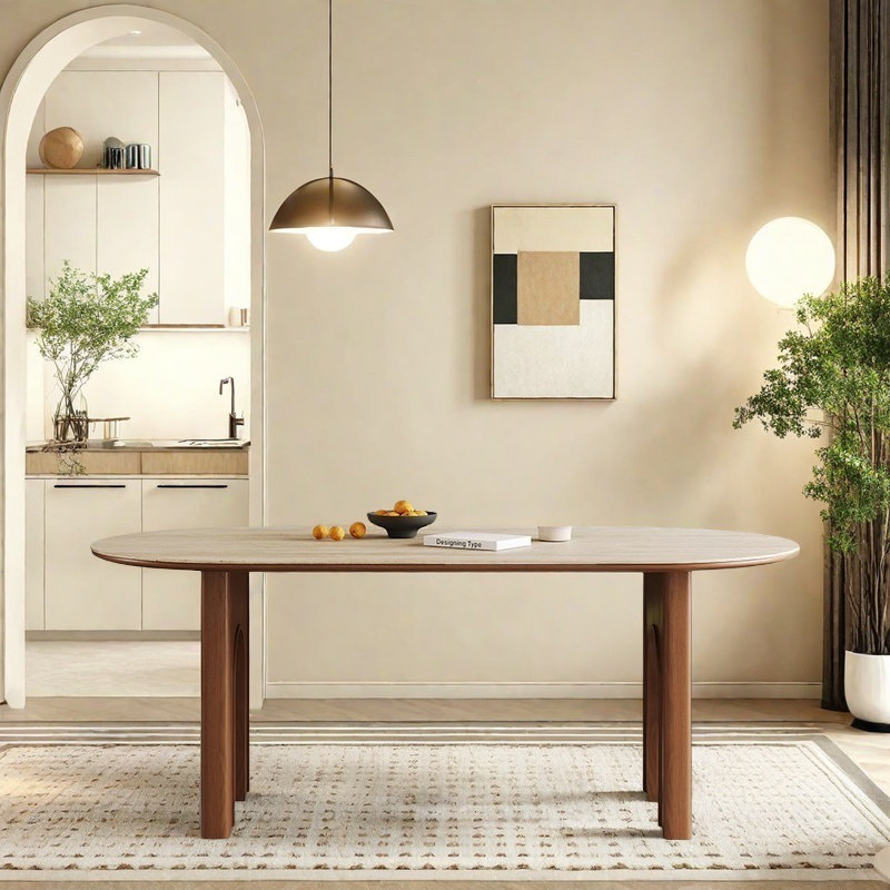 Eveleigh Dining Table, 29.53"H x 55.12"L x 31.5"W
