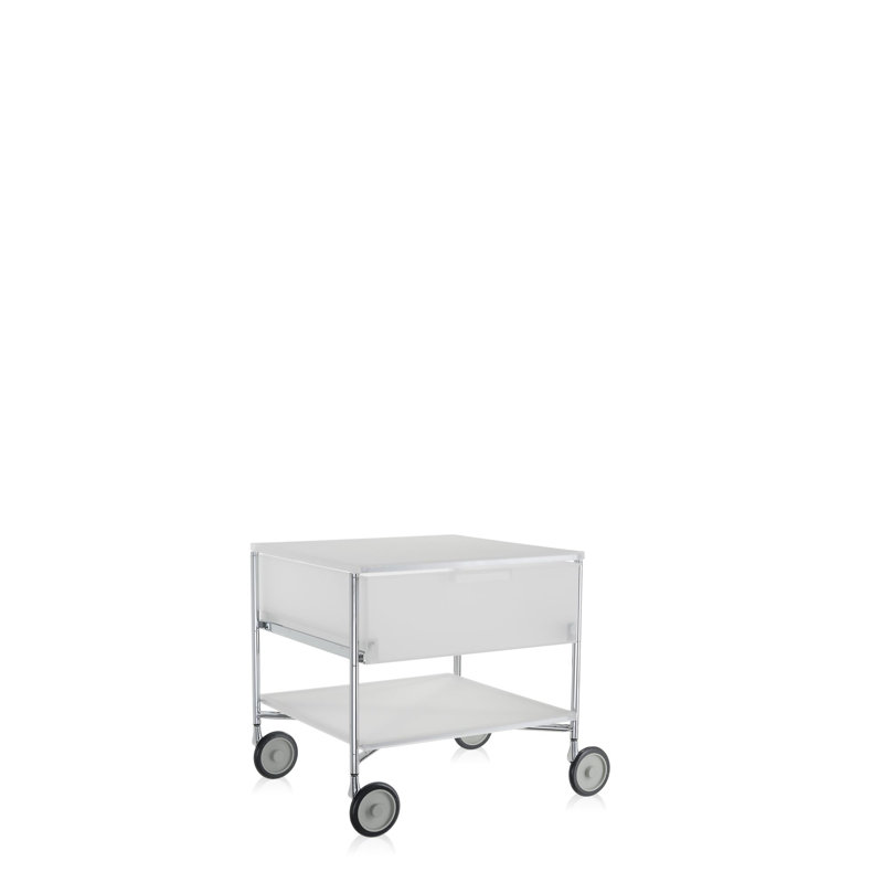 Mobil Drawer Storage, Translucent Ice, 2 Hi, Without Wheels