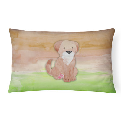 Coussin lombaire en aquarelle pour chien