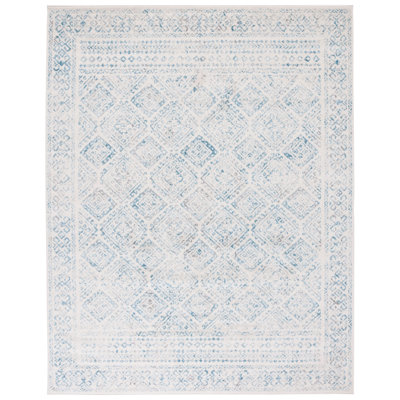Tapis ivoire / turquoise Dickson
