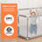 71"x48" Baby Playpen Sturdy Safety Play Yard Activity Center with Basketball Hoop and Football Net-94468289
