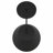 16 inch Diameter Integrated LED Black Pendant