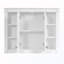Armoire de rangement murale pour salle de bain avec tablette réglable et portes battantes