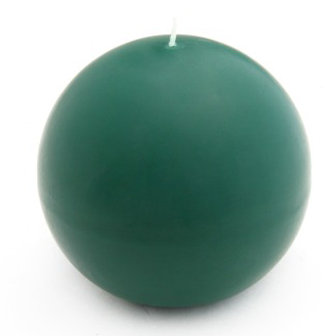 Bougie ronde, Vert forêt, Diamètre de 3 po, Ensemble de 36