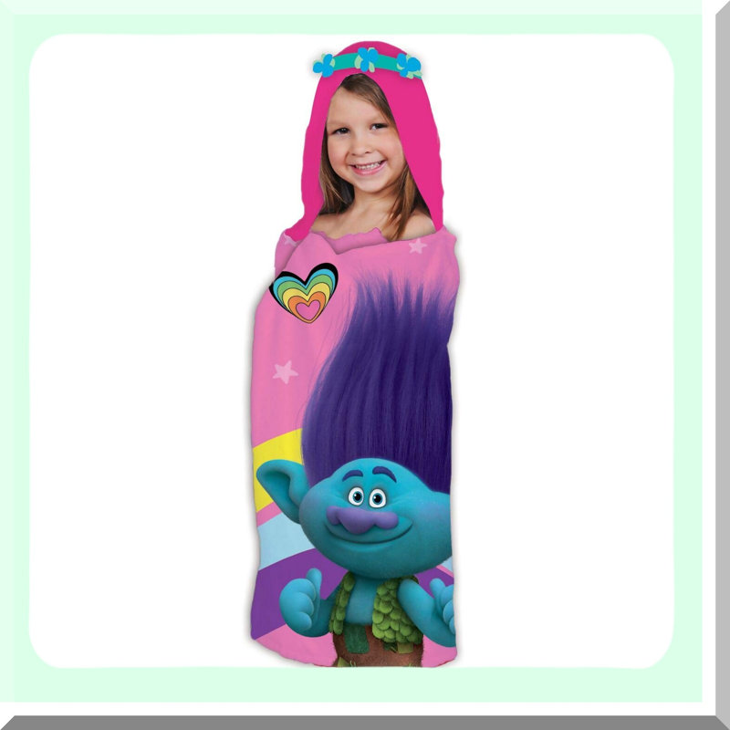 Trolls Dreamland Hooded Towel for Kids