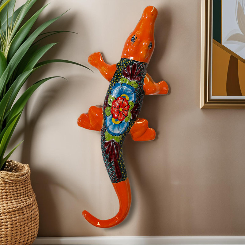 Figurine murale en crocodile grande taille 