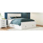 Structure de lit avec rangement moderne en bois avec 6 tiroirs, lit plateforme avec support en lattes de bois-947676236