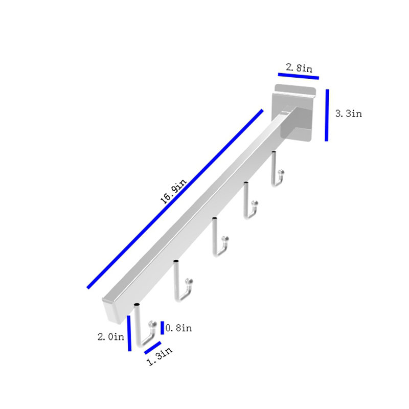 Angled Faceout Slatwall Hook
