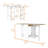 Cole White And Macadamia Folding Dining Table-1622155920