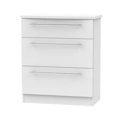 Fully Assembled Levine 3 Drawer Chest