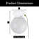 Plafonnier encastré en verre 6 po à DEL avec chaîne de traction - Luminaire sphérique - Luminaire 500 lumens 3000K