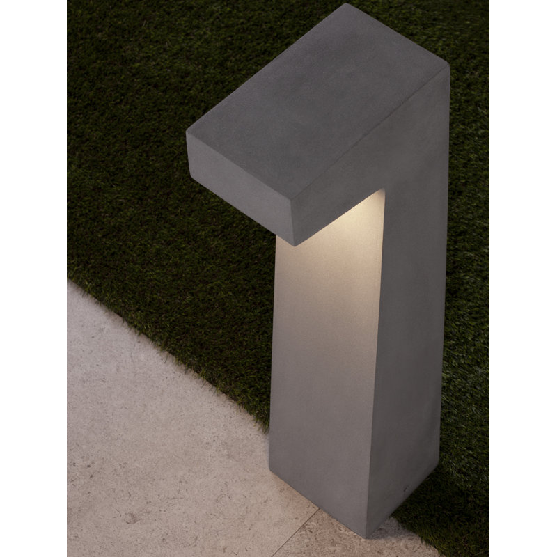 Grey Integrated LED Concrete Bollard Light