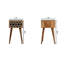 Table de chevet en bois massif Chadly