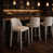 Tabouret de comptoir moderne 26 po, ensemble de 2