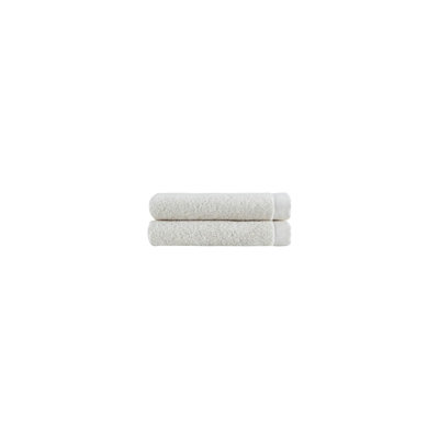 Ensemble de deux essuie-mains en coton turc beige 16 po x 30 po