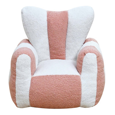 Fauteuil à billes, fauteuil à peluches douillet pour enfants, joli canapé paresseux avec bloc de couleur, dossier en forme de cœur, grand fauteuil de lecture pour salon, chambre à coucher, appartement