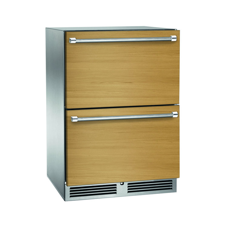Perlick 24" 5.2 Cubic Feet Built-in Drawer Refrigerator with Water and Ice Dispenser