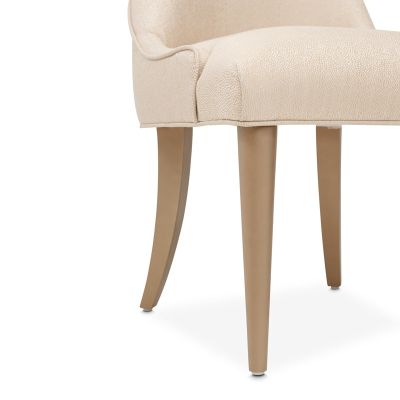 Malibu Crest Upholstered Dining Chair, Burnished Gold