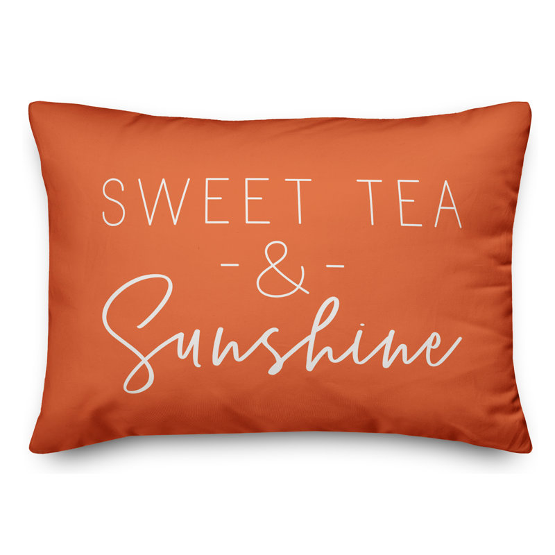  Outdoor Rectangular Pillow Cover & Insert, Orange