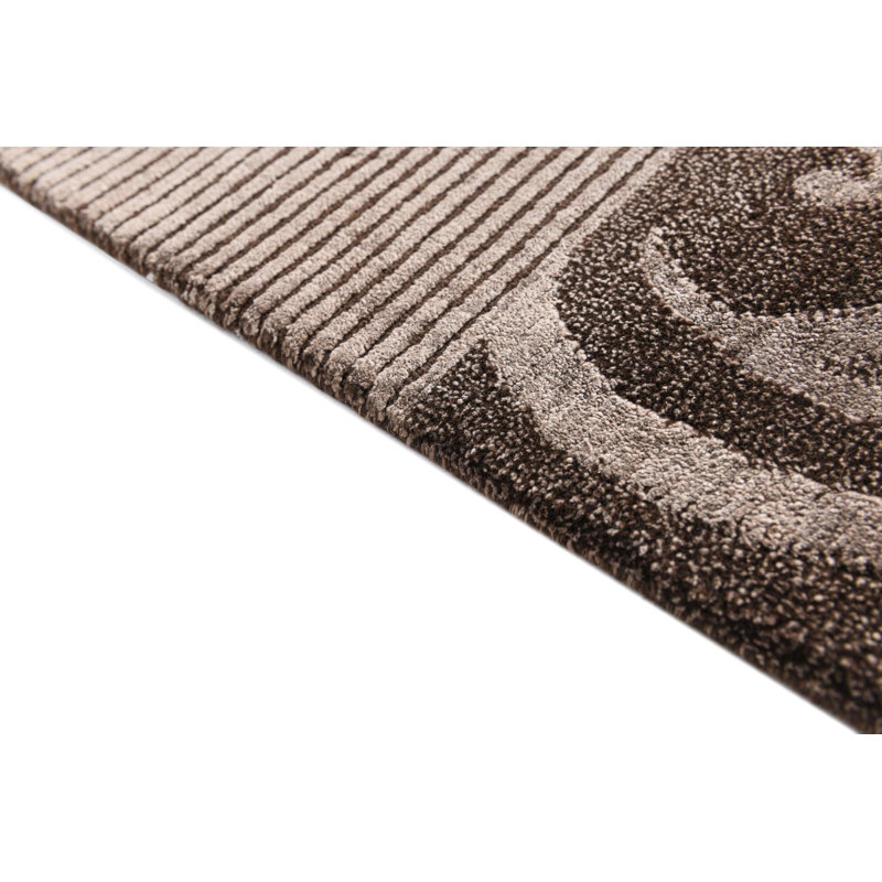 Tapis de couloir brun chocolat Outen
