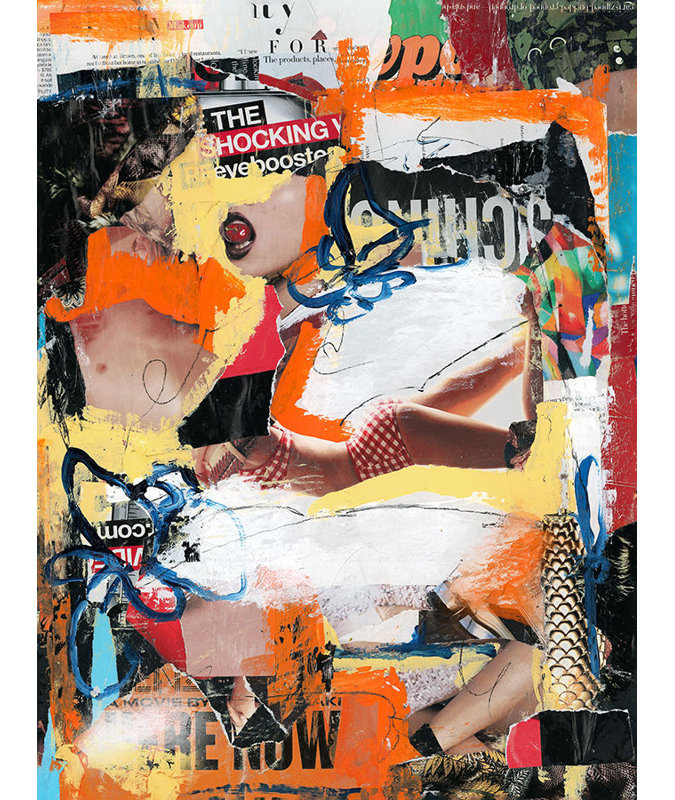 Under The Layers II Painting by Nathan Novac, Glass Coat